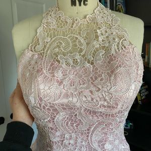 Light Blush Link Prom Dress